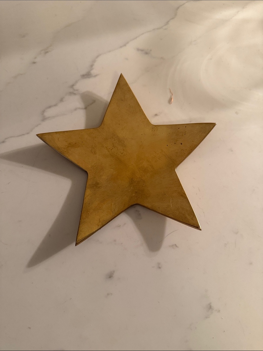 Vintage Brass Star Trinket dish